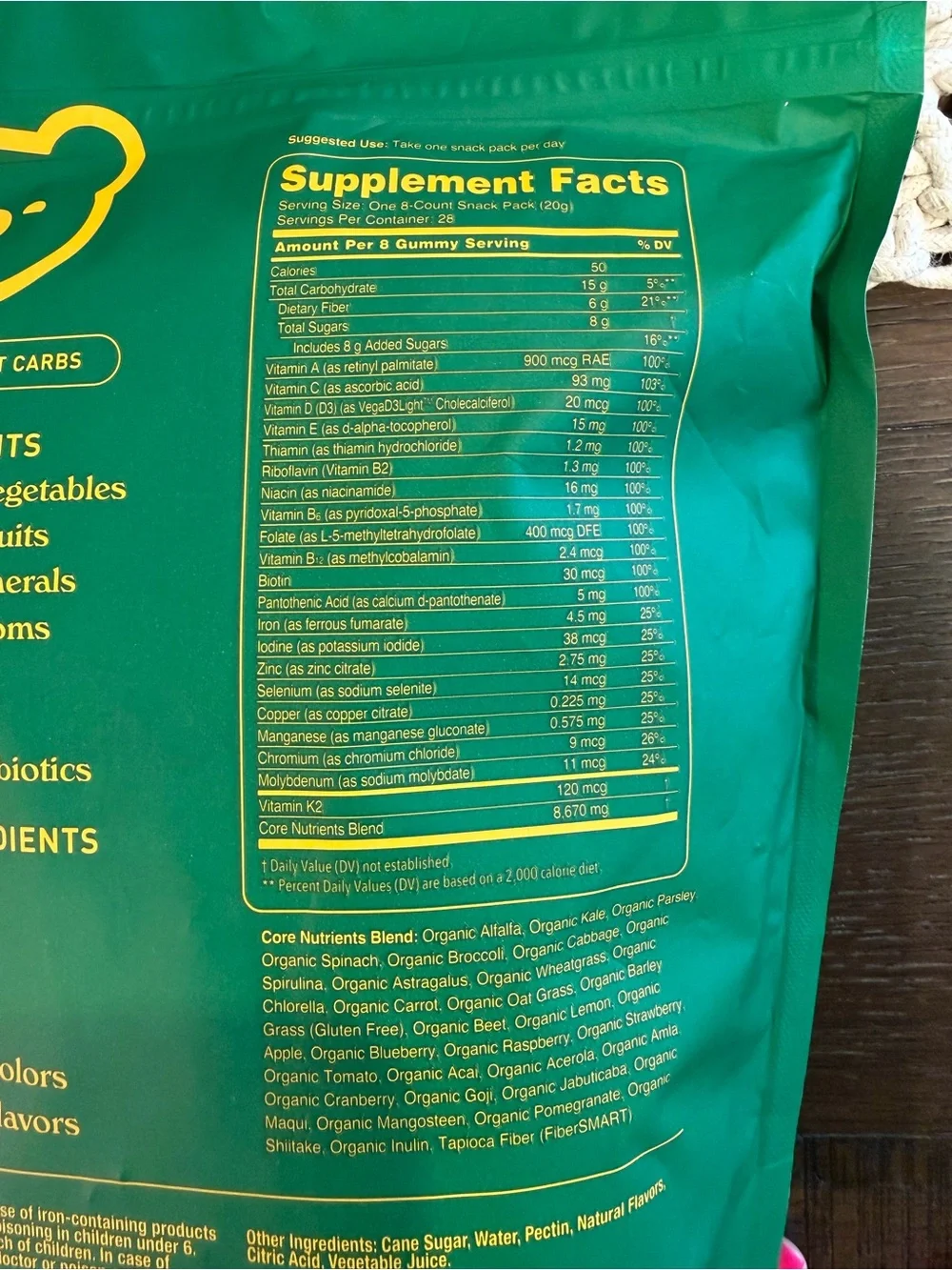 Grüns Superfoods Greens Gummies - Picture 4 of 4